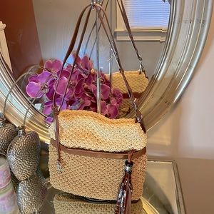 Brighton Woven crossbody purse